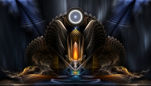 Cyritous Temple Of The Orb Of Karinos Fractal Art by xzendor7
